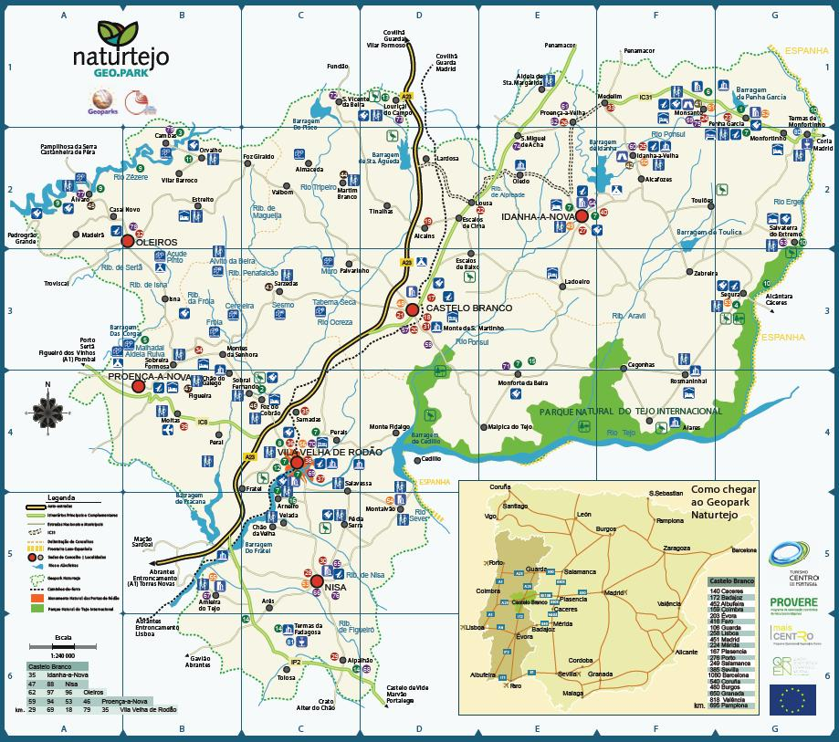 6. Geoparque Naturtejo Caracterização Envolve seis municípios (Oleiros, Idanha-a-Nova,