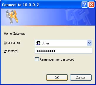 . Especifique o novo nome de utilizador. Especifique a nova palavra-passe.