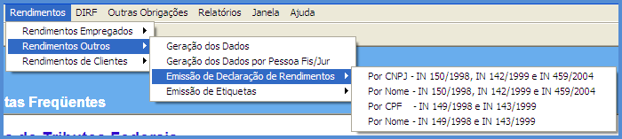 Devido às alterações realizadas no módulo Obrigações de Tributos Federais, nas rotinas mencionadas acima, o manual operacional desse módulo foi