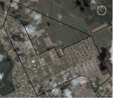 área urbana de uso rural área urbanizada FIGURA 2 Área Urbana de Uso Rural / Área Urbanizada. Fonte: Google Earth (2008).