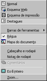 2.11. Cabeçalhos, Rodapés e Notas de Rodapé 2.11.1. Cabeçalhos e Rodapés (Headers/Footers) Cabeçalho Documento Notas de rodapé Rodapé Cada documento, possui em cada página, duas zonas reservadas à