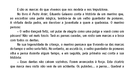 texto O tema identidade abre uma