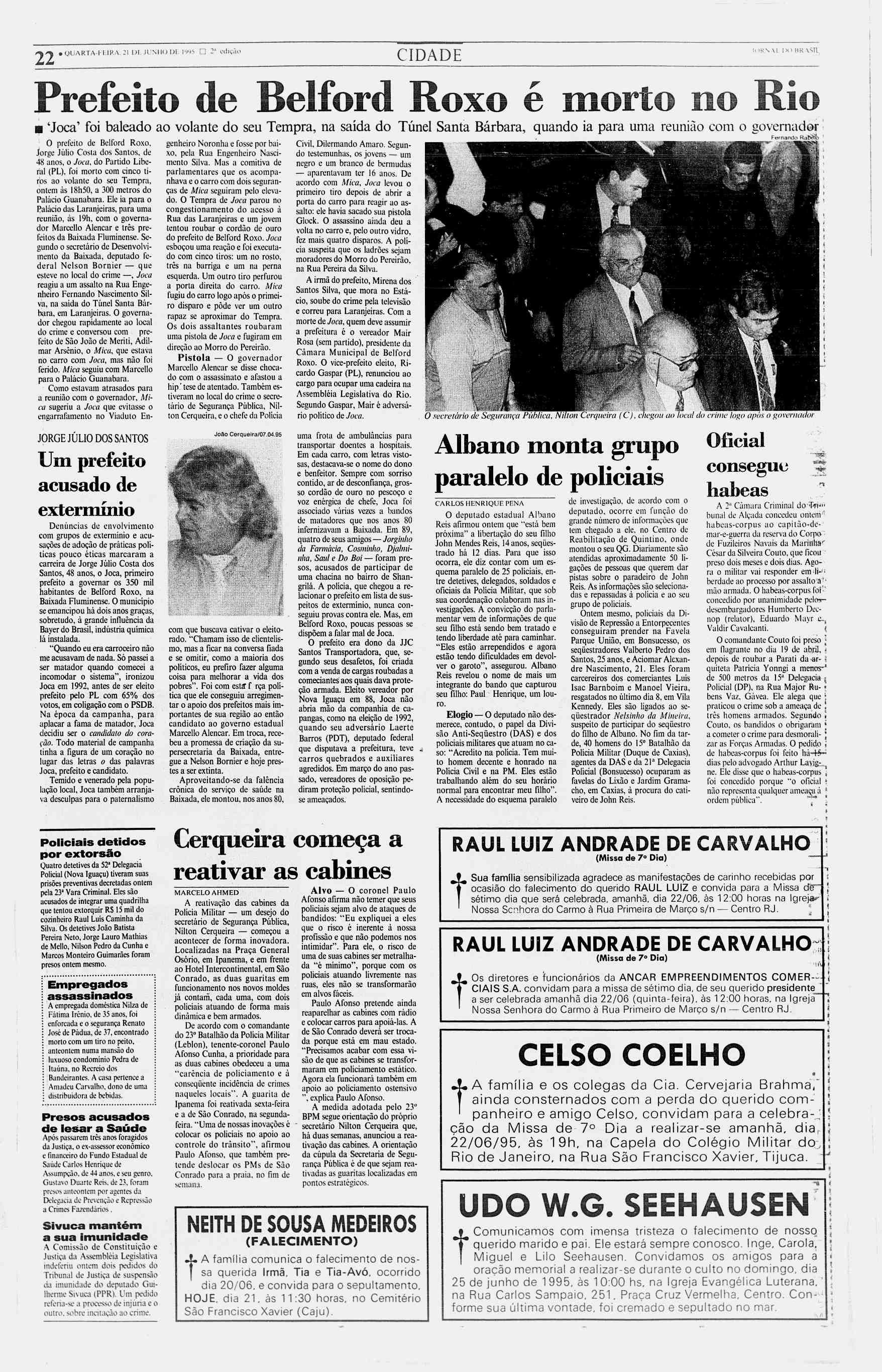 QUARTA-FEIRA, 21 DL JUNHO DE 1995?