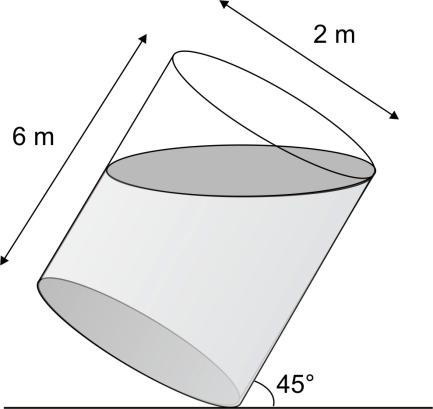 4. Depois de encher de areia um molde cilíndrico, uma criança virou-o sobre uma superfície horizontal.