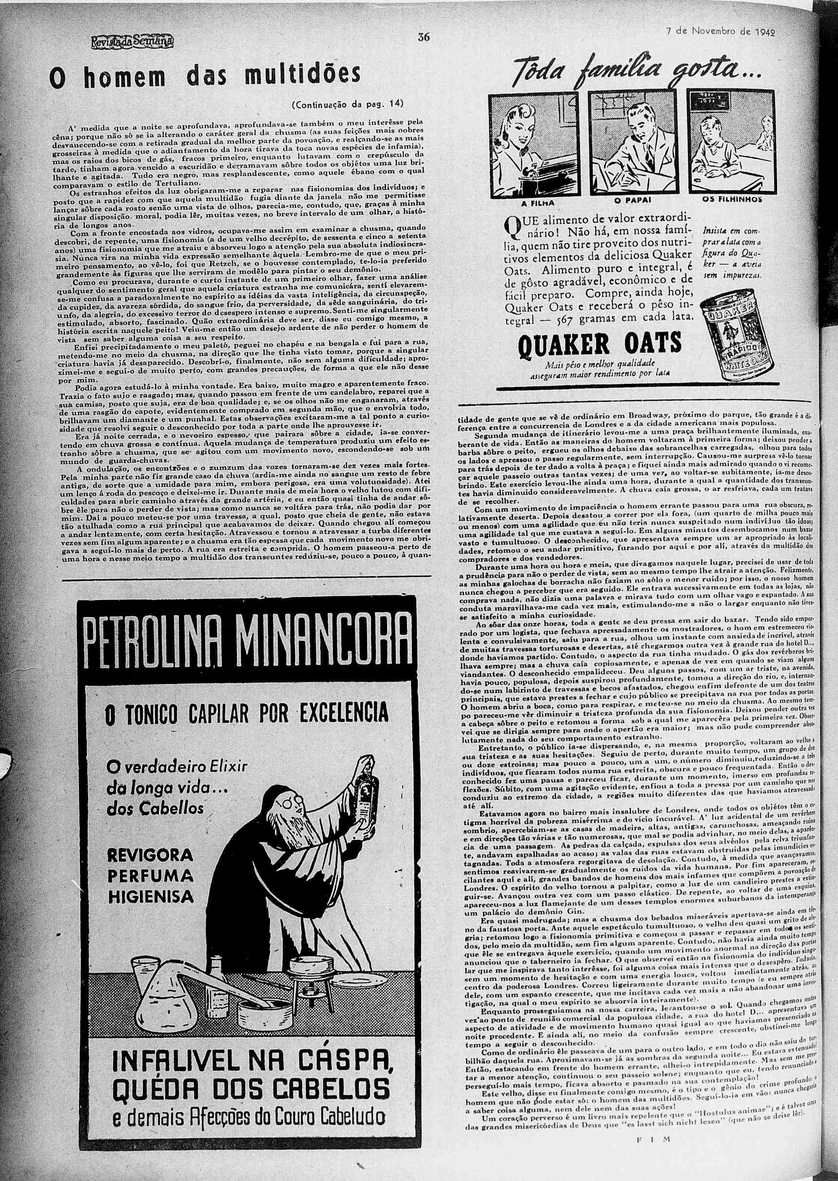 O homem des multi does (Continuação da pas. 14) 36 W0f Jamiéia Güfitiz... i ^G^flB^H 7 de Novembro de 1942 2á g IBÍ1 I. ffis^s--vi-.