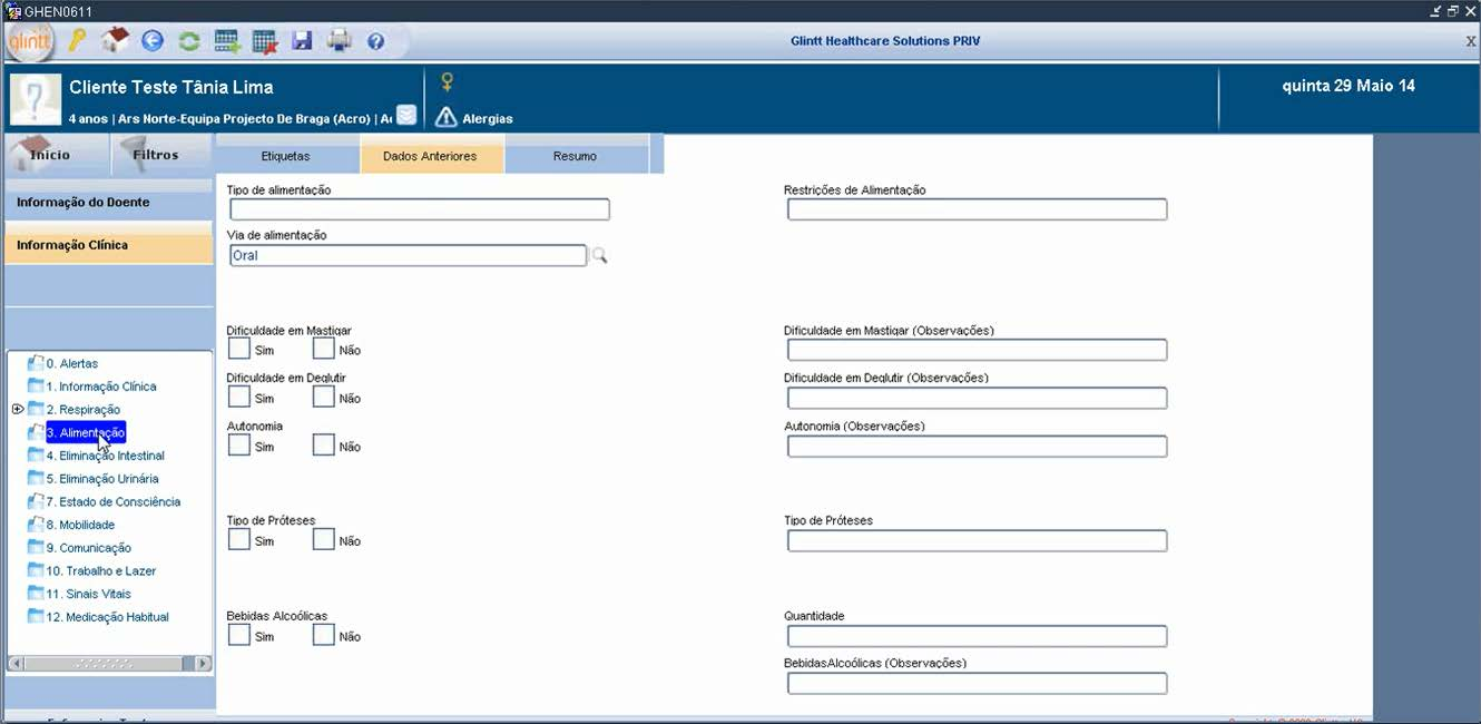 EPR Processo Clínico Eletrónico