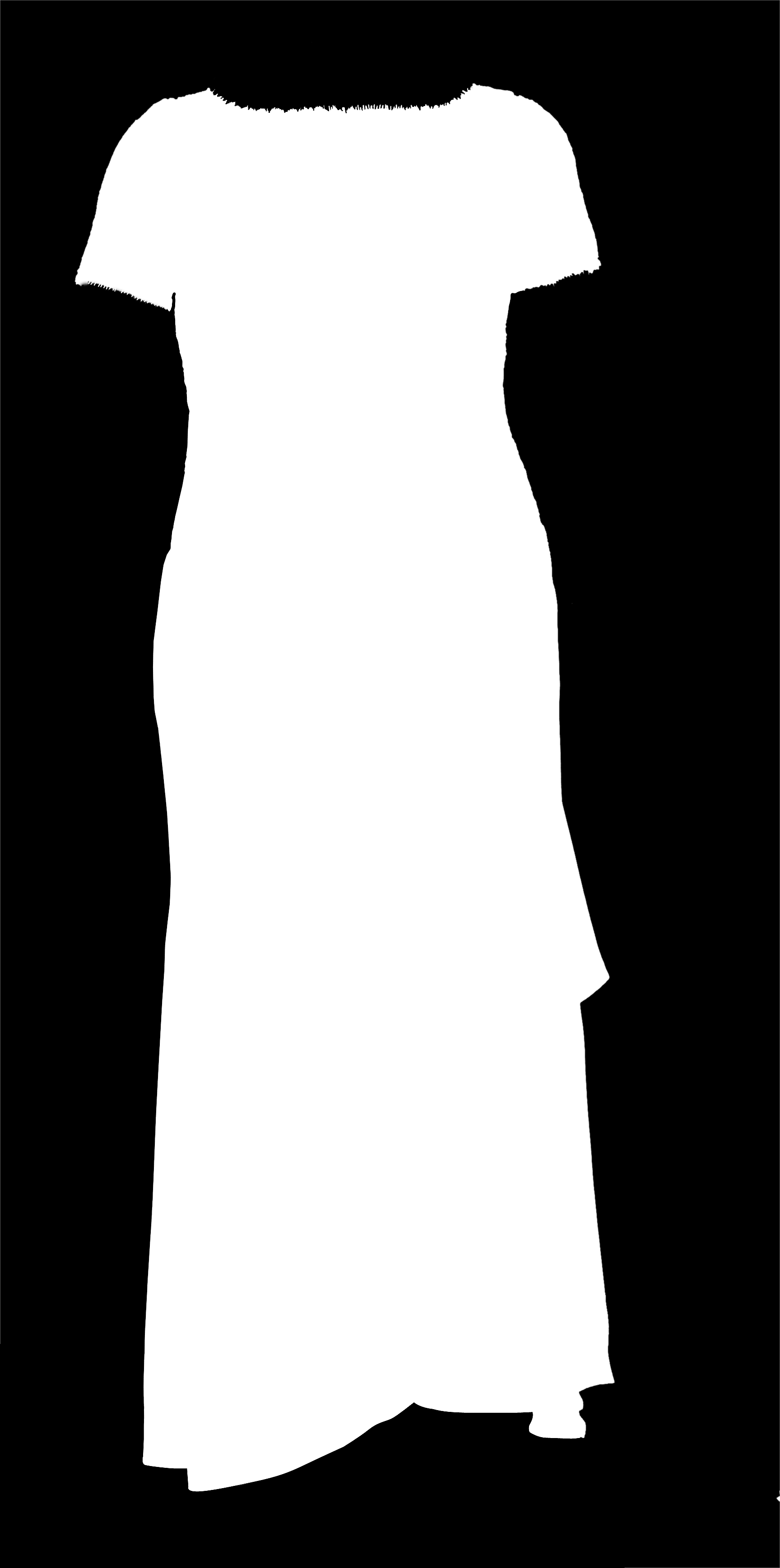 MATERIAL Um zíper invisível de 0 cm; 3,20 m x 1,0 m de cetim de seda para forro; 1,10 m de barbatana; 1,0 cm de entretela; miçangas, paetês e canutilhos.