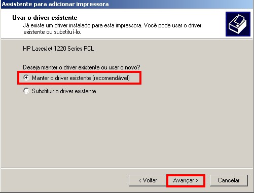 23- Neste exemplo a impressora já esta com os drivers