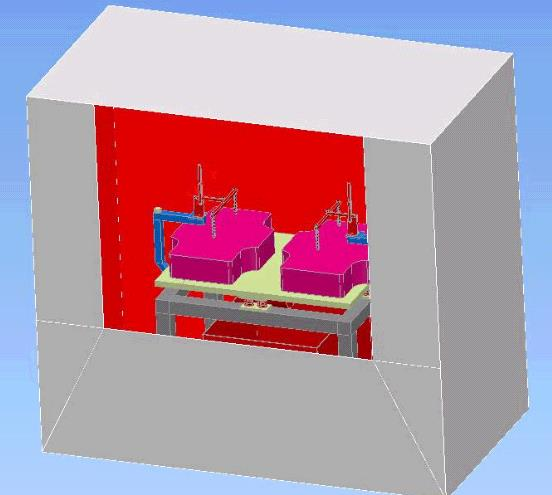Figura 4 - Desenho esquemático da máquina de retirada de areia Isolamento acústico Peça Mesa de fixação Equipamento auxiliar para remoção da areia Caixa de descarte Finalizado o projeto iniciou-se a