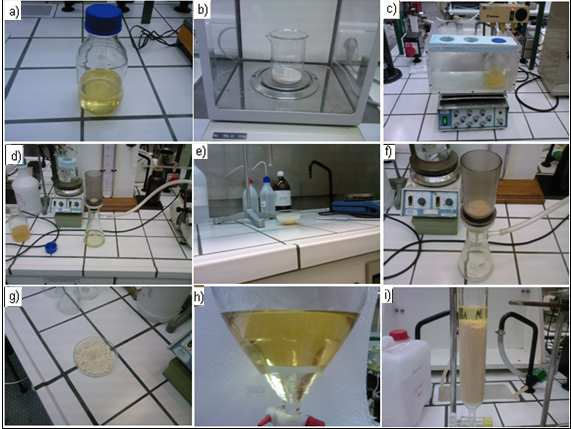 O biodiesel purificado foi guardado em frascos de vidro para posterior caracterização. Figura 2.