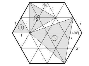 3 x. 3 y. 3 S = + + 1. 3 3. 3 7. 3 11 3 S = + + = 1. 3 B =. 11. 3 = 13. 3 13. 3 B 13 Logo, = =. S 11. 3 11 1 8) A área do triângulo PBC é dada por: (PBC) = PC BC senpcb.