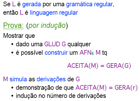 Gramática Regular Linguagem