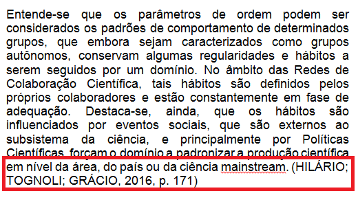 1- Selecione o campo page 2- Adicione o número da página da qual a citação foi