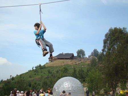 BTT, salto de pêndulo, golfe