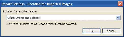 Outras funções Preparar as imagens guardadas no computador para visualização Para as ver, registe-as na pasta que contém as imagens como uma das Viewed folders.