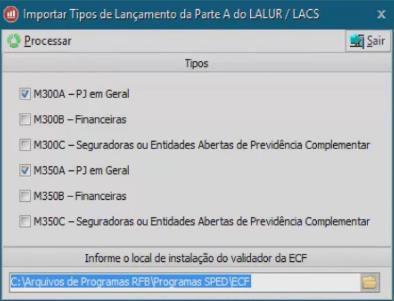 Já na parte inferior, você deve indicar o local da instalação do seu PVA (Programa Validador Assinador), em seguida, clique em Processar.