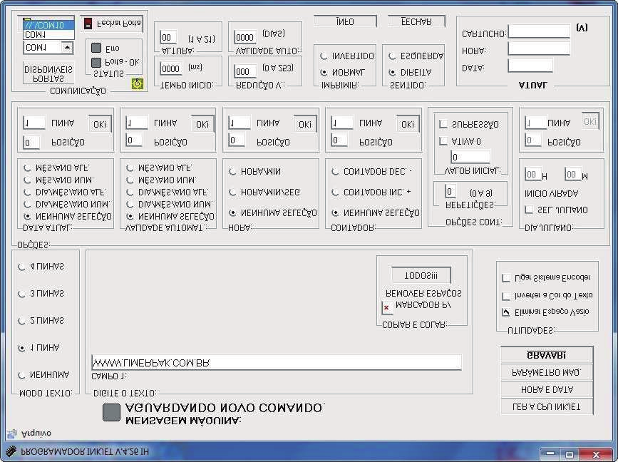 3 Utilização: Com o software de driver instalado, insira o cabo USB no computador e certifique-se que o led CPU RUN esteja piscando.