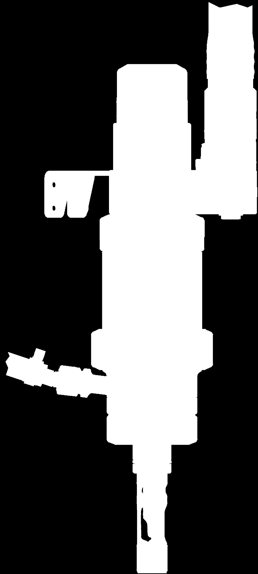 A unidade de processo é composta por: câmara de calibração em contato com o fluido de processo e adaptador de processo (ex.: flange ou união roscada de tubo para leite).
