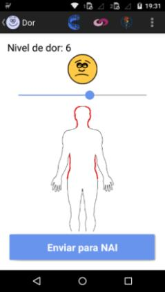 A equipe de saúde do NAI utiliza o SMAI Médico, desenvolvido para tablets, através do qual podem monitorar o conjunto de pacientes, visualizar dados na forma