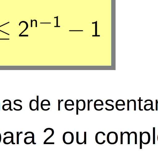 binária, 1 seguido de n zeros).