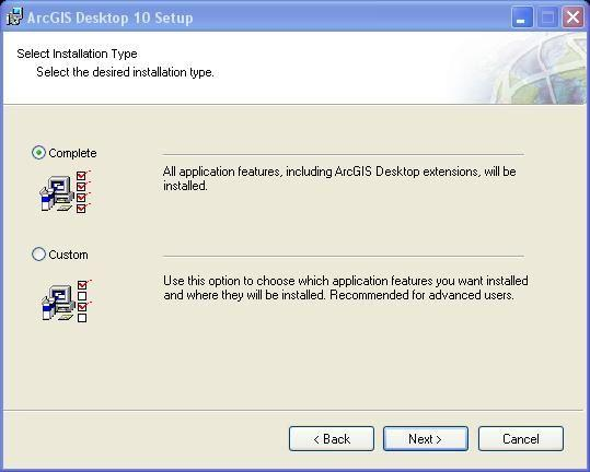 5. O processo estará concluído quando obtiver a informação ArcGIS Desktop 10 has been successfully instaled.