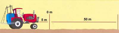 Identifique no trator a rotação necessária no motor para proporcionar 54