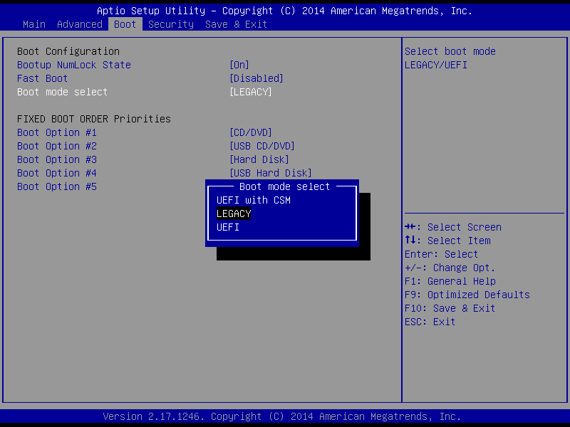 Como seleccionar o Modo de arranque no BIOS enquanto instala o SO 1. Ligue o sistema. Logo que apareça o primeiro ecrã de logotipo, prima a tecla DEL imediatamente e entre no menu BIOS. 2.