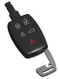 COMNDO À DISTÂNCI PRTE D CHVE Utiliza-se para trancar/destrancar o porta-luvas ou a porta do condutor, quando, por exemplo, o automóvel está sem corrente eléctrica.