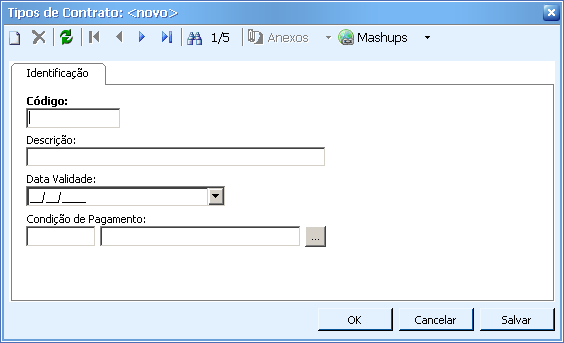 2. Conceito As tabelas de contrato são cadastros específicos que serão utilizadas nas rotinas de inclusão, manutenção e faturamento de contratos. 2.1.