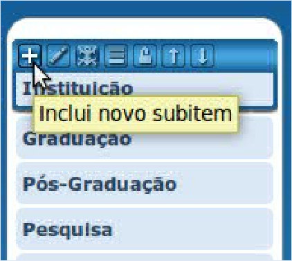 Dica: Ao estacionar o mouse alguns instantes sobre um dos botões, aparecerá uma legenda com a sua função: Dependendo da situação pode ser que haja mais opções de botões nos links.