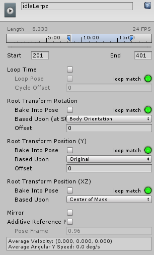 Looping Animations Para a maioria das animações, é extremamente importante que elas crie sequencias em loop que possam ser executadas sem saltos.
