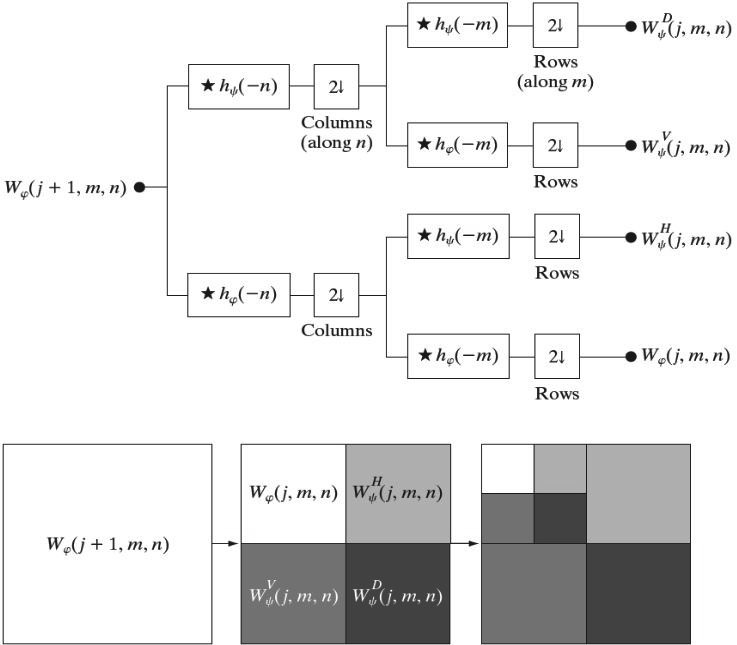 Transformada Wavelet Transformada Wavelet Discreta 2D Banco de ltros Wavelet 2D