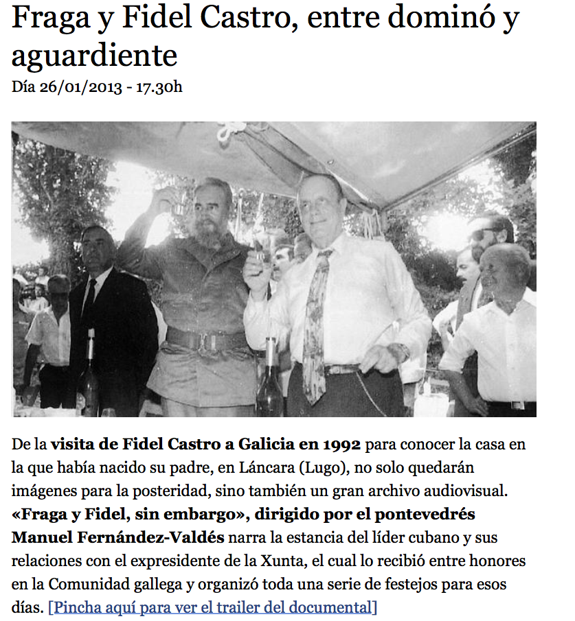 As origens galegas de Fidel