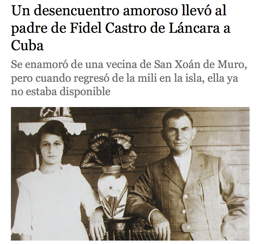 As origens galegas de Fidel Castro (2)