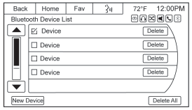 Black plate (76,1) 7-76 Sistema de conforto e conveniência 2. Pressione a opção Device List (Lista de dispositivos) para exibir a Lista de dispositivos Bluetooth. 3.