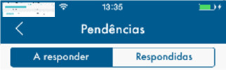 respondidos. Existem dois tipos de formatos de pendências.