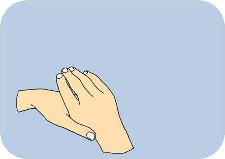 Os passos seguintes orientá-lo-ão através da técnica correta para lavagem das mãos: 1. Esfregue as mãos palma contra palma e massaje o sabonete na pele. 3.