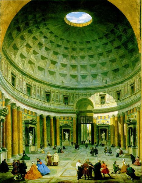 O Pantheon é a construção mais intacta da Roma Antiga Michelangelo uma vez descreveu seu design como sendo angelical e não