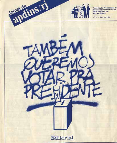 Marcos Braga 209 Figura 4.3 Capa do Jornal da APDINS-RJ n. 10, de março de 1984. E esse era justamente um dos pontos que levava outros associados da APDINS a serem contra a filiação estudantil.