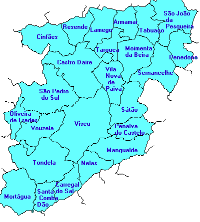 VISEU ARMAMAR: N R CARREGAL DO SAL: N R CASTRO DAIRE: 0/0/1-0/0/0 CINFÃES: N R LAMEGO: N R MANGUALDE: Não tem Arquivo Municipal MOIMENTA DA BEIRA: Não tem serviço de Arquivo MORTÁGUA: N R NELAS: N R