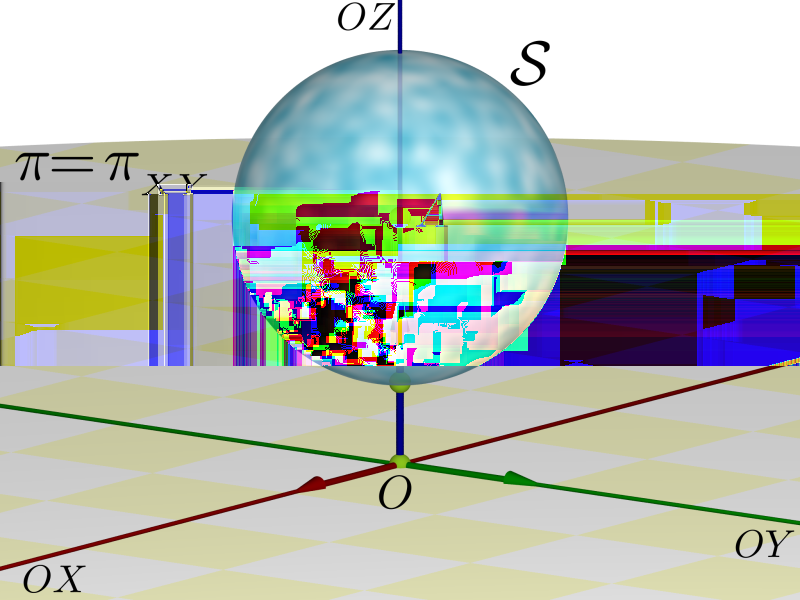 16 Geometria Analítica - Aula 1. Posição relativa de um plano e uma esfera Sabemos da geometria espacial que a intersecção de um plano com uma esfera pode ser um ponto, um círculo ou o conjunto vazio.