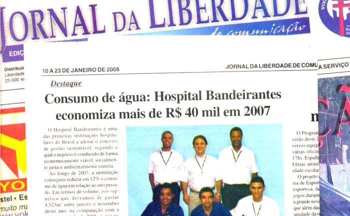 PARTE DA HISTÓRIA: Preocupação Ambiental Políticas sustentáveis sempre fizeram parte das iniciativas do Hospital.