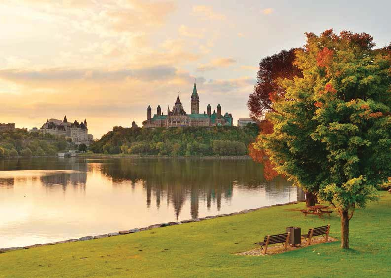 INGLÊS NO CANADÁ Ottawa A CAPITAL CANADENSE A magnífica arquitetura do Parlamento se espalha pelo rio
