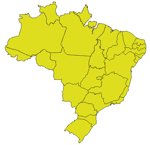 Distribuição Geográfica Projetos - MAPA/CNPq: 2004/2005.