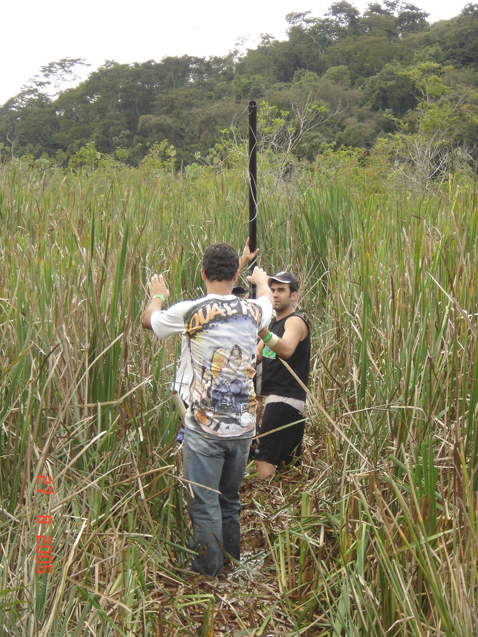 Foi feito um ponto amostral em um ponto fora do PERD (Figura2), que está situada próximo ao município de Ipatinga, Minas Gerais e o outro em um lago localizado nas dependências do PERD (Figura 3).