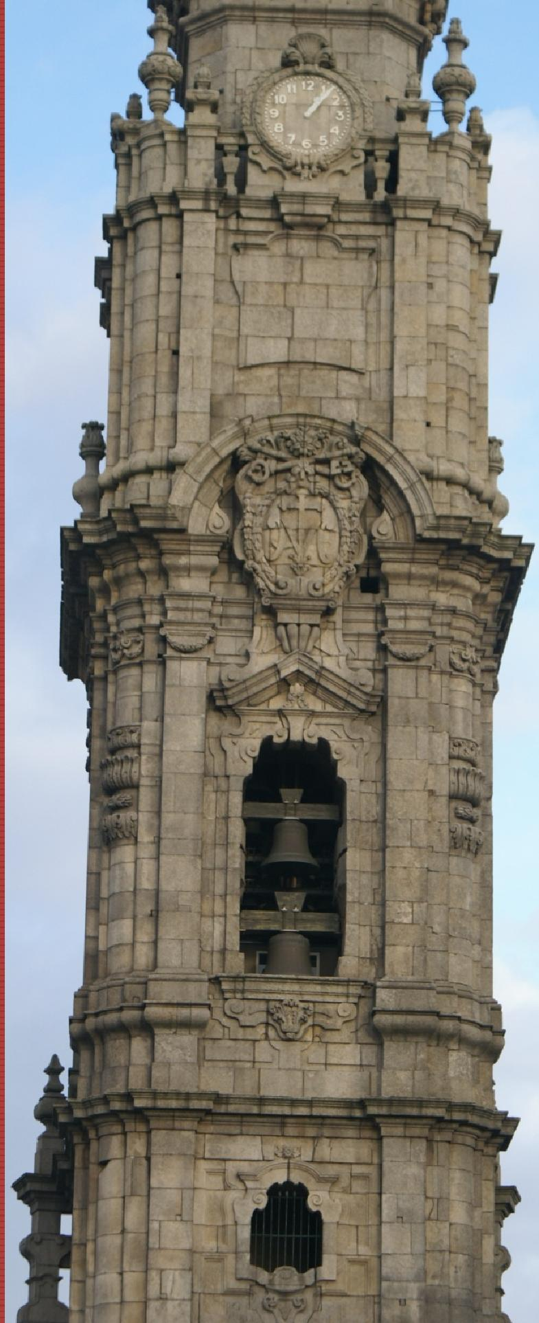Porto: a Torre dos Clérigos A torre foi a última construção do conjunto dos Clérigos, dos quais faziam parte a igreja e uma enfermaria.