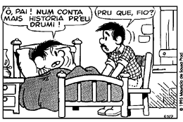 Assaltante gaúcho: Ô, guri, ficas atento Bah, isso é um assalto Levantas os braços e te aquietas, tchê! Não tentes nada e cuidado que esse facão corta uma barbaridade, tchê. Passa as pilas pra cá!