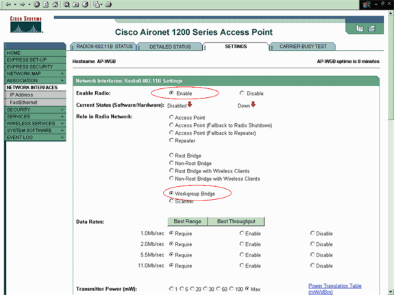 Escolha Security > SSID Manager no menu à esquerda e, na janela Security: Global SSID Manager, insira Cisco no