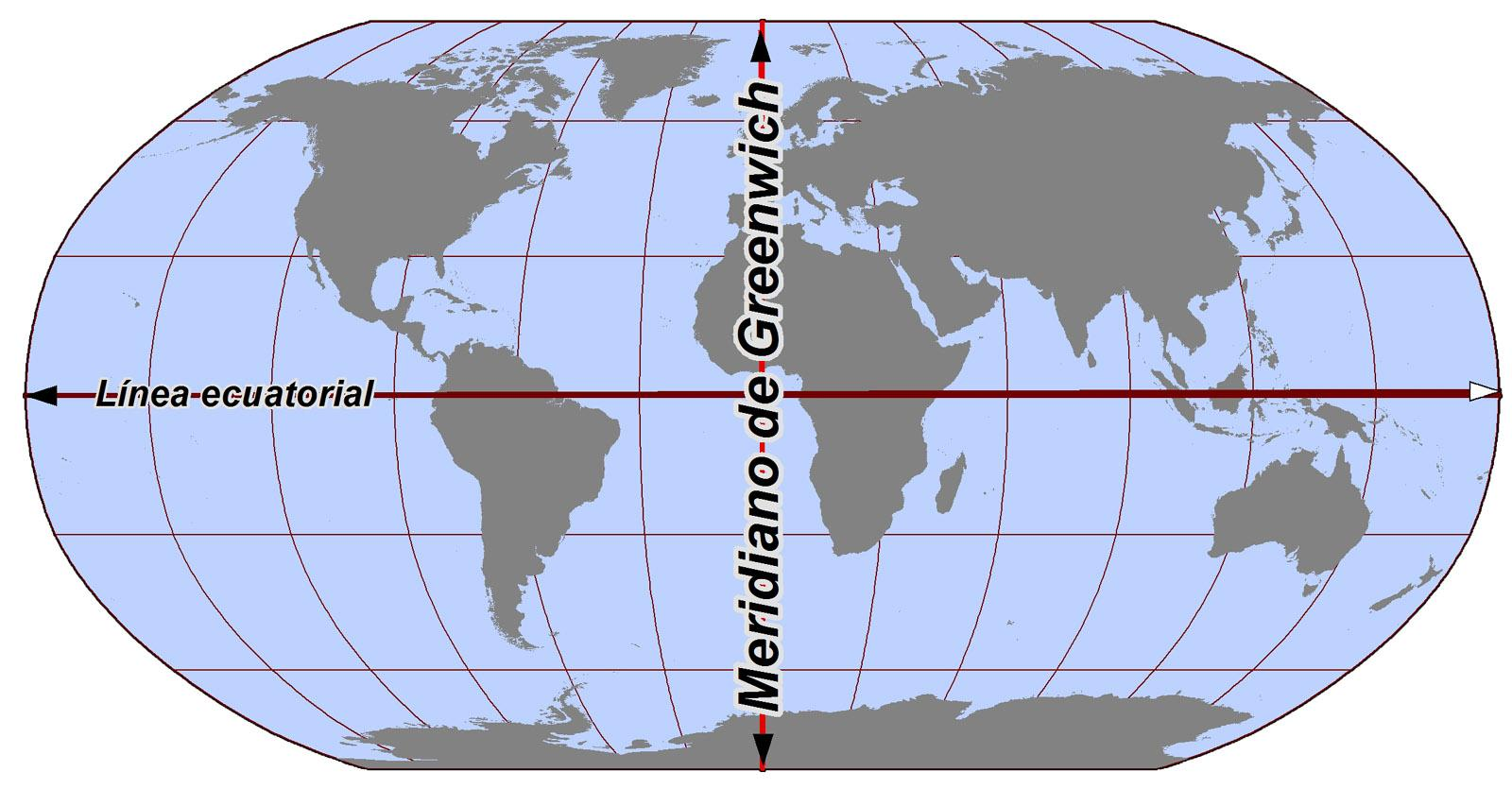 O Meridiano de Greenwich é o meridiano que passa sobre a localidade de Greenwich (Observatório Real, Londres, Reino Unido) e que divide o globo terrestre em ocidente e oriente,