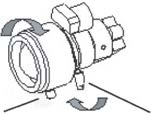 Parafuso de orelhas do anel de focagem para VA2 e anel de zoom para objectiva VA9. Para ajustar o ângulo e a focagem da câmara: 1. Desaperte o parafuso de orelhas do anel de zoom. 2.